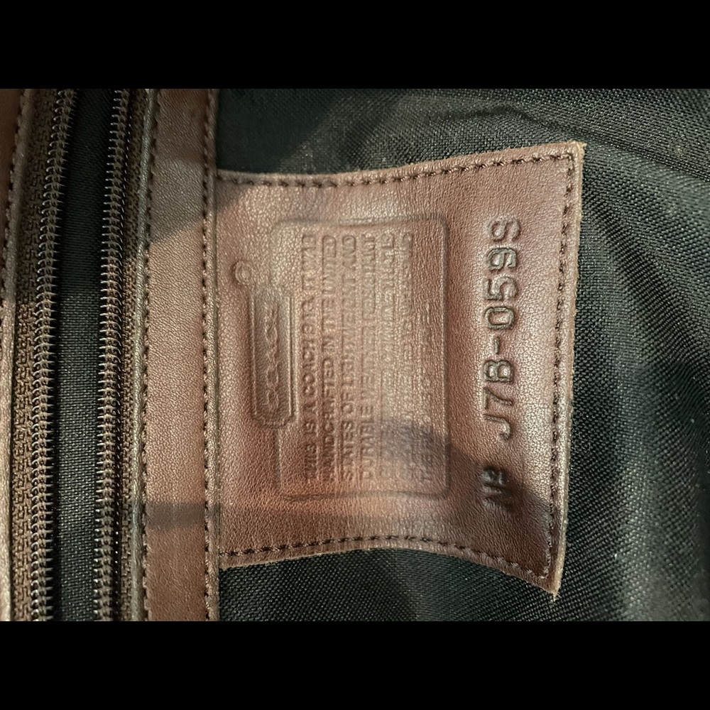 COACH genuine leather Luggage burgundy brown - Picture 4 of 6